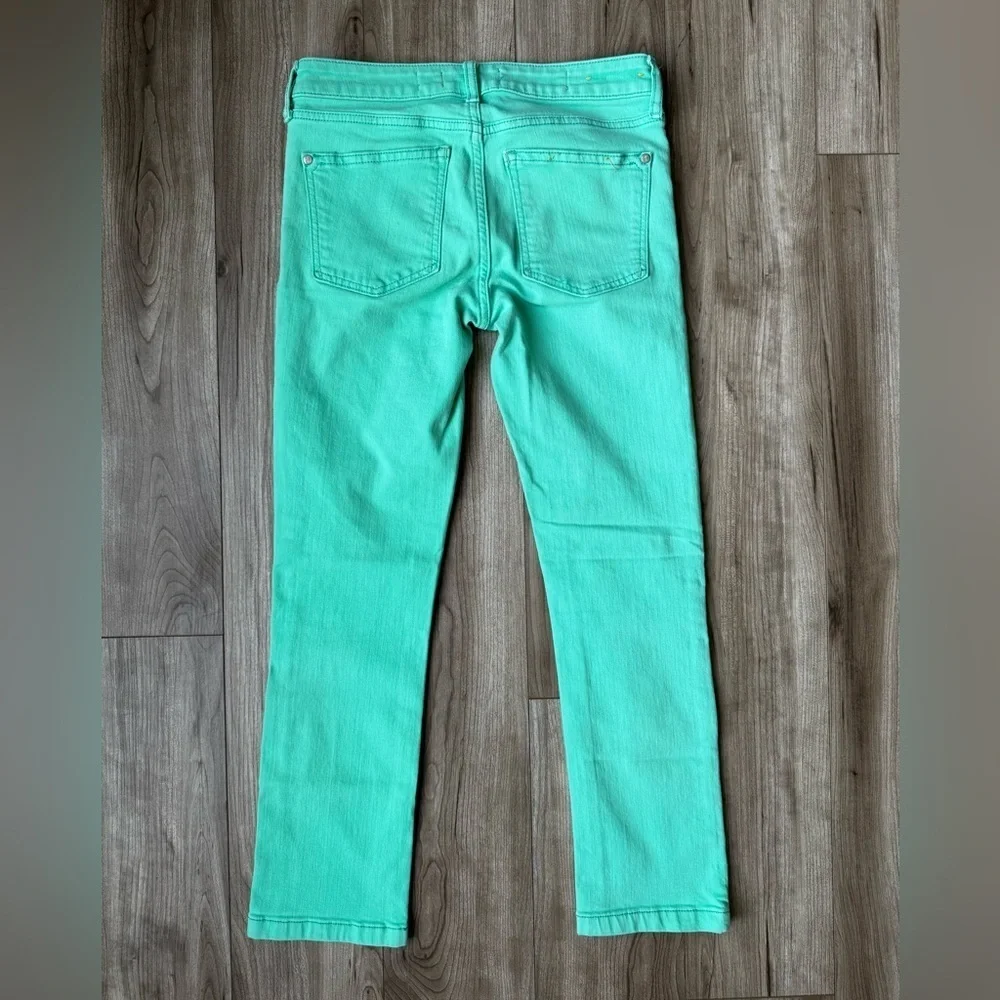 Pilcro Anthropologie mint Green Crop Ankle Jeans Size 25 - Picture 2 of 11
